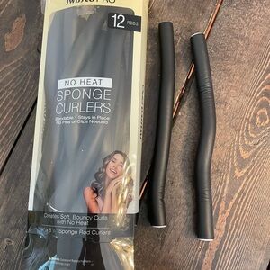 Black No Heat Sponge Curlers